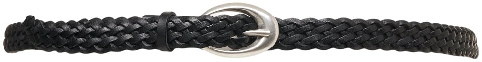 Orciani Braided leather belt Zwart