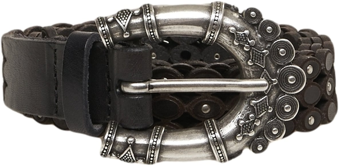 Orciani Belt 'Stain' Zwart