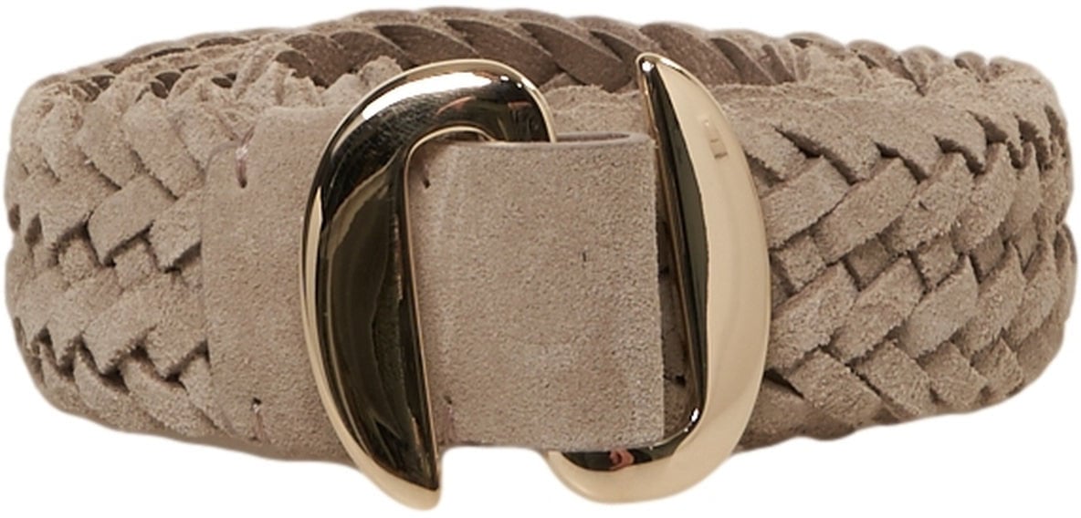Orciani Braided suede belt Grijs