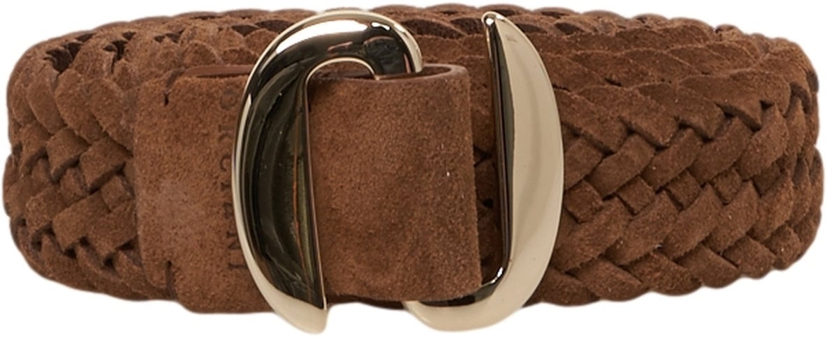 Orciani Braided suede belt Bruin