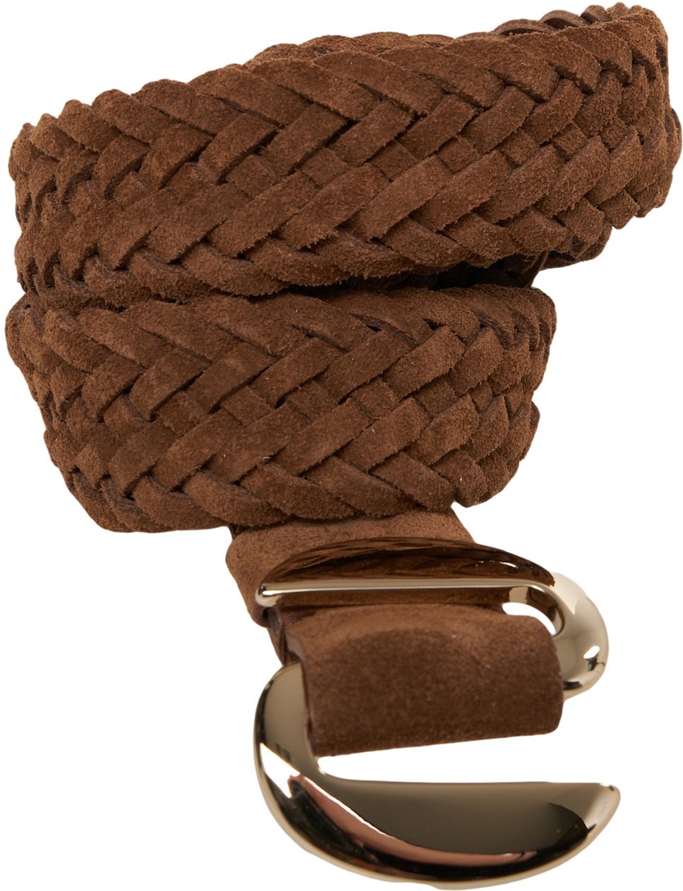 Orciani Braided suede belt Bruin