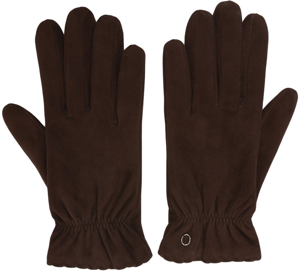 Orciani Suede gloves Bruin