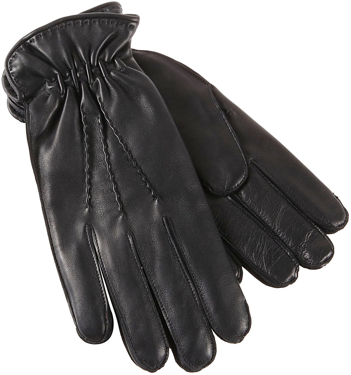 Orciani Nappa Flake Gloves Black Zwart