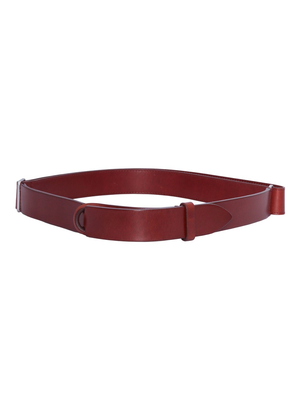 Orciani Calf Leather No-Buckle Belt Grijs