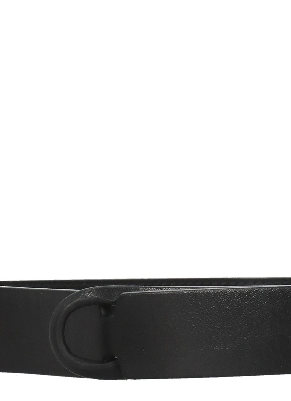 Orciani Smooth Leather Nobuckle Belt With Sliding Ring Design Zwart