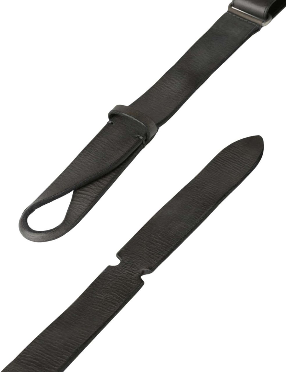 Orciani Vintage Calfskin No-Buckle Men'S Belt Zwart