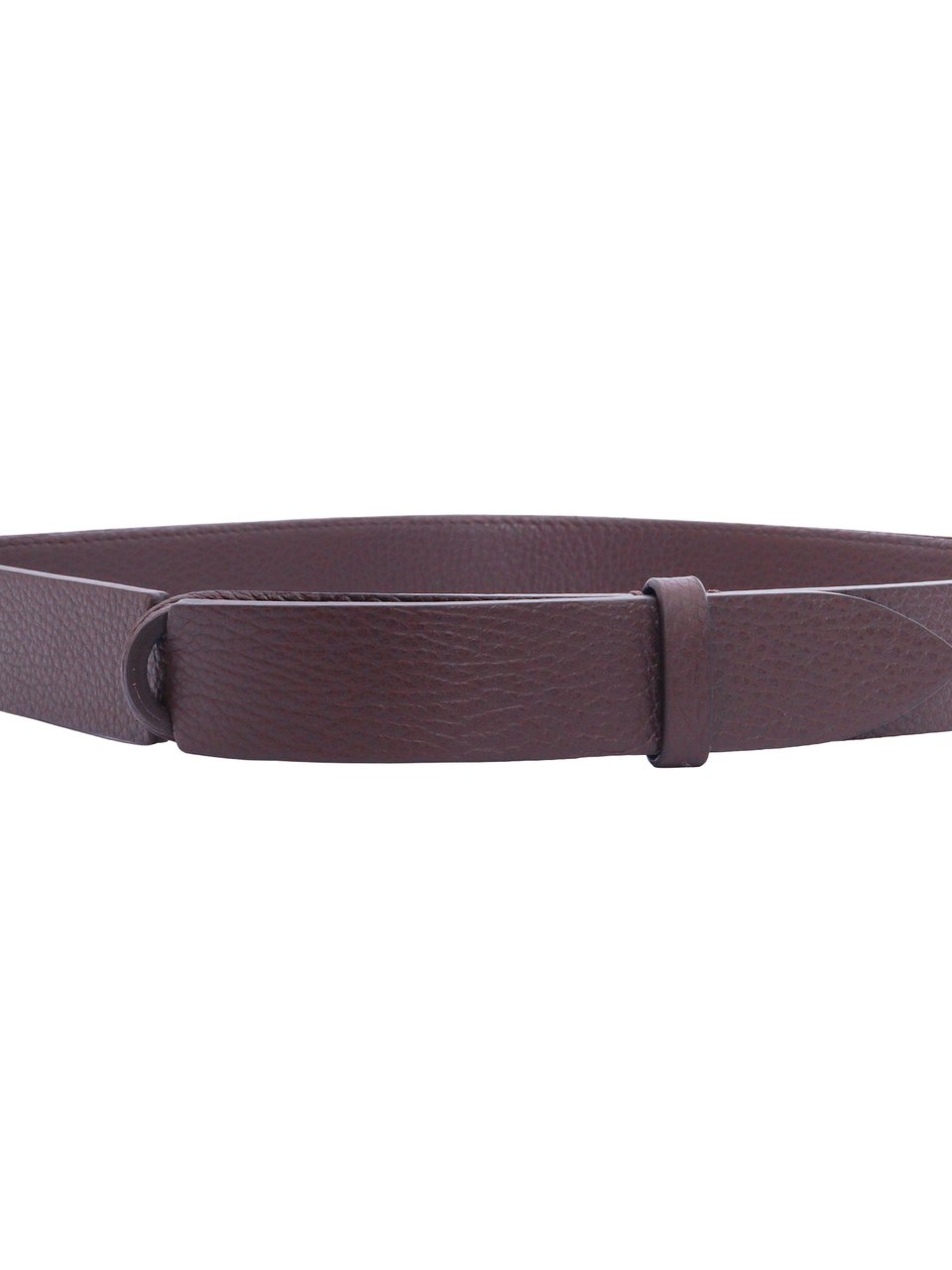 Orciani Textured Calf Leather Innovative Belt Grijs