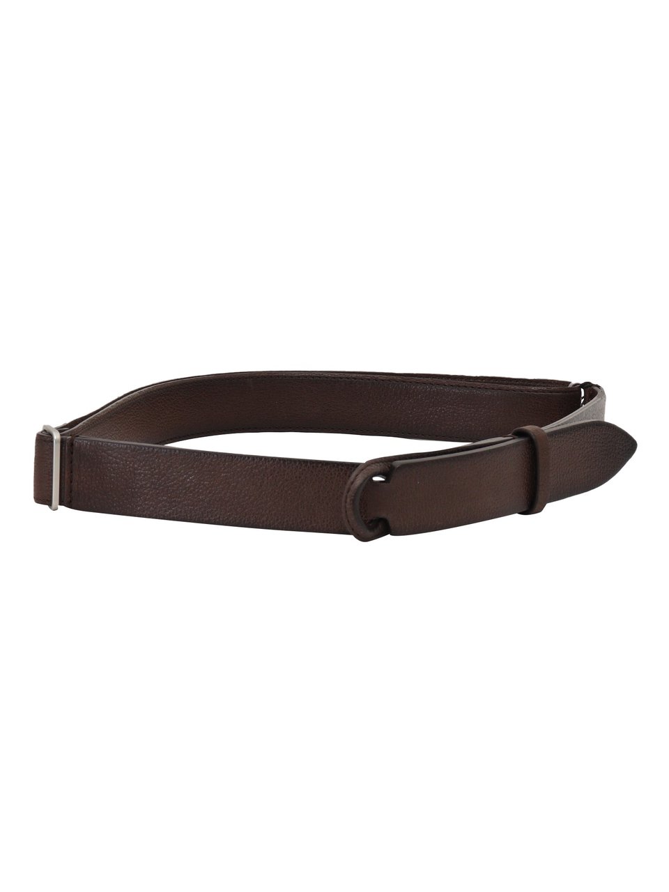 Orciani Minimalist Calf Leather Integrated Belt Zwart