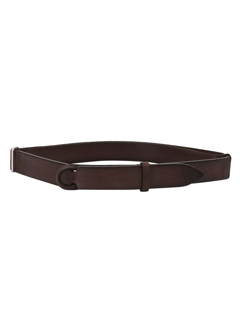 Orciani Minimalist Calf Leather Integrated Belt Zwart