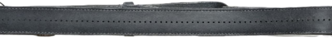 Orciani Leather Belt Nb0095 Bull Soft Blue Zwart