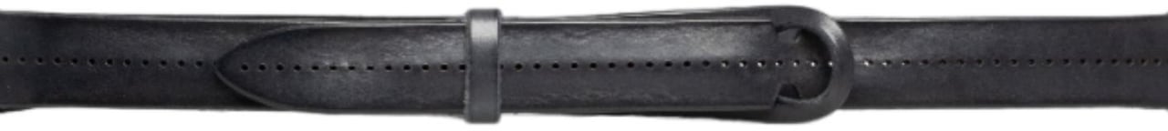 Orciani Leather Belt Nb0095 Bull Soft Blue Zwart
