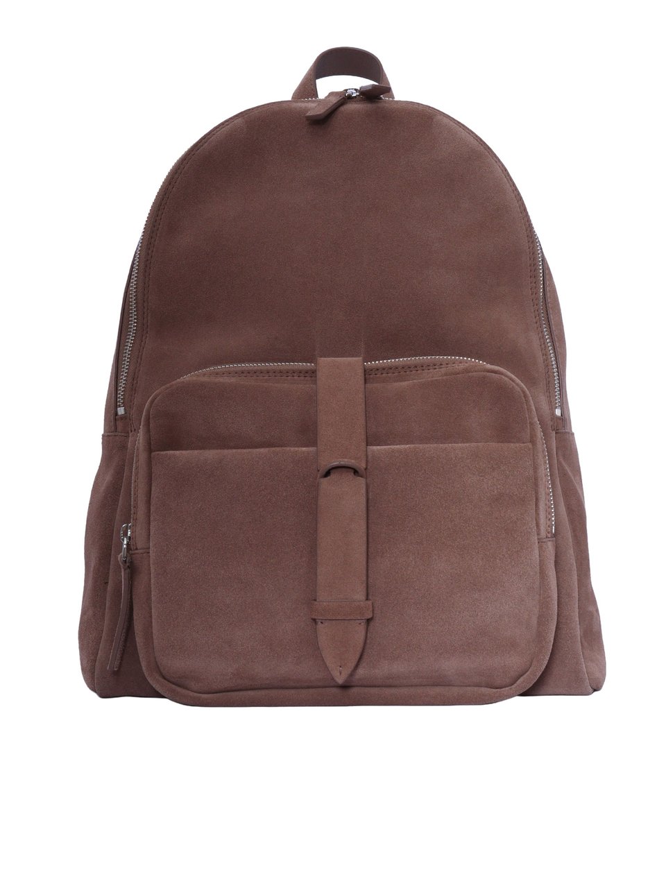 Orciani Smooth Suede Padded Shoulder Backpack Grijs