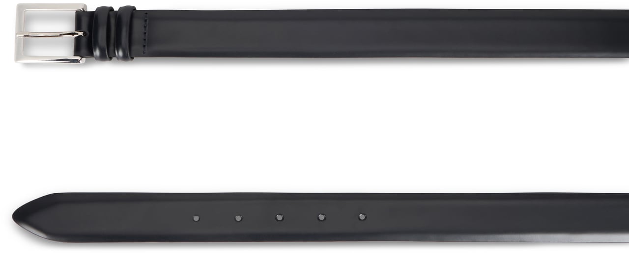 Orciani Brushed leather belt Zwart