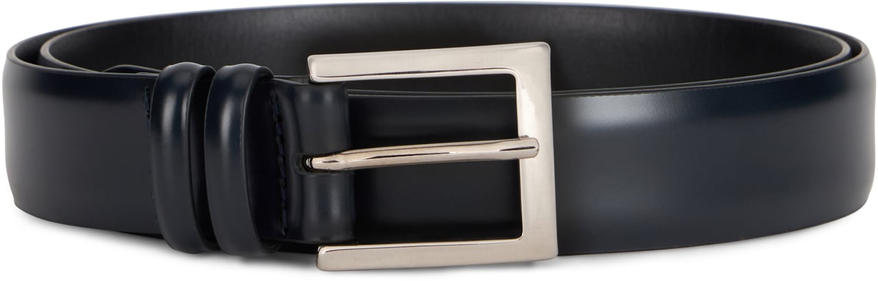 Orciani Brushed leather belt Zwart