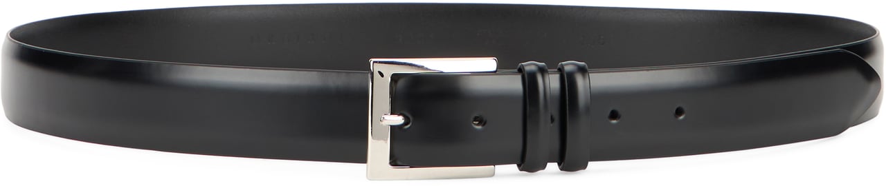 Orciani Brushed leather belt Zwart