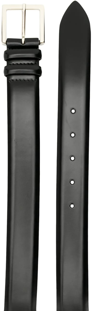 Orciani cintura classica calf in pelle black Zwart