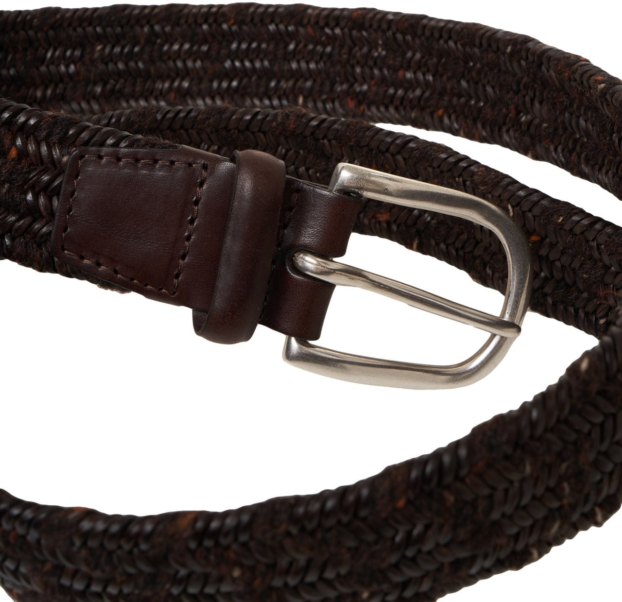 Orciani Leather belt 'Mlg' Bruin