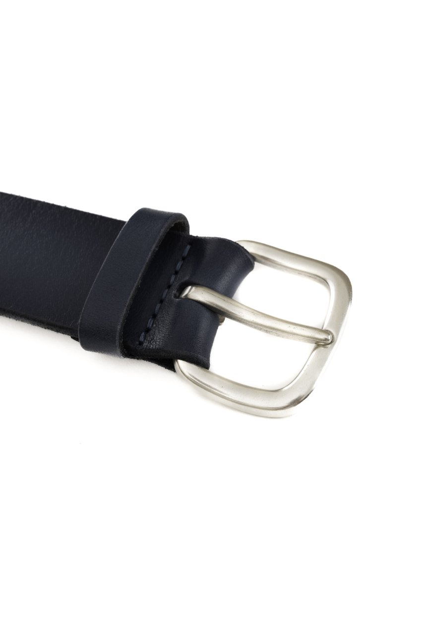 Orciani Delavè Leather Belt Zwart