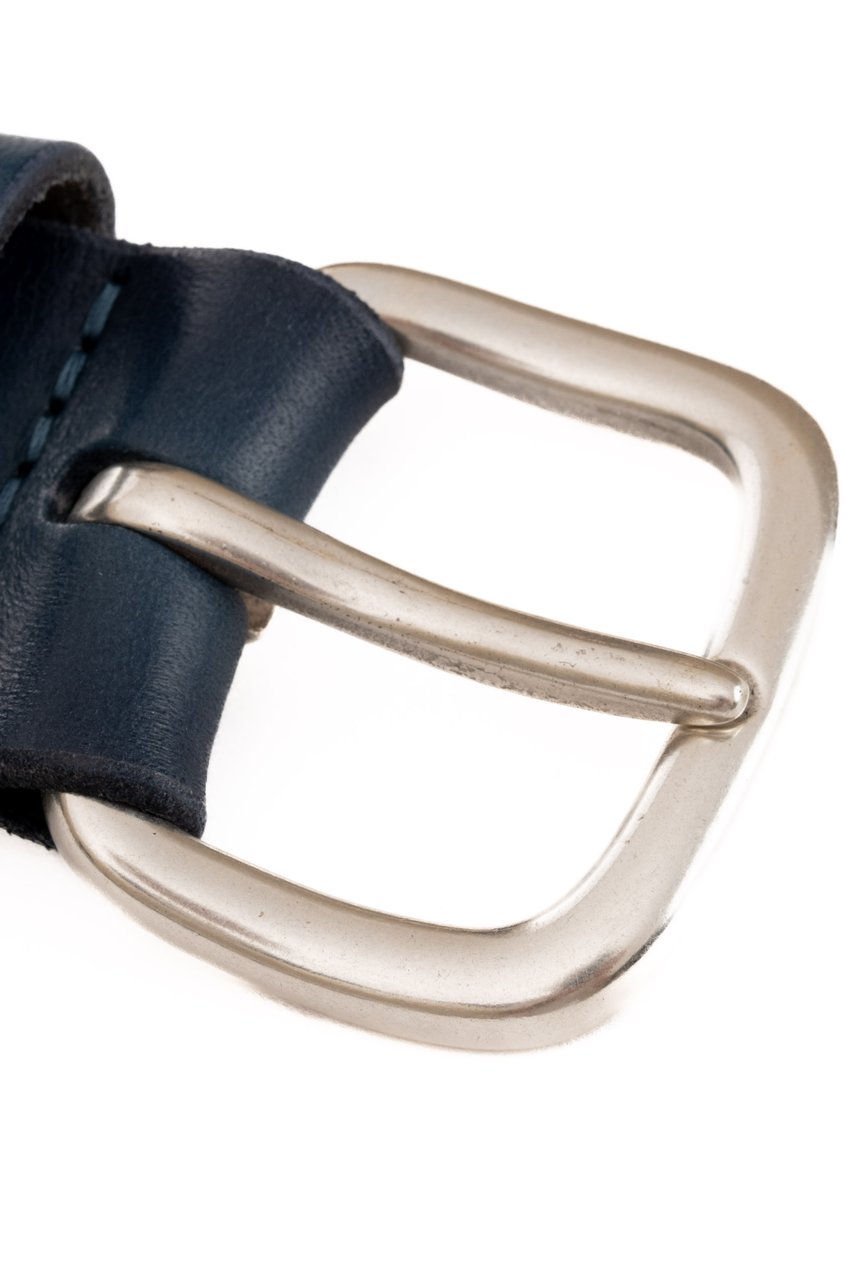 Orciani Delavè Leather Belt Zwart