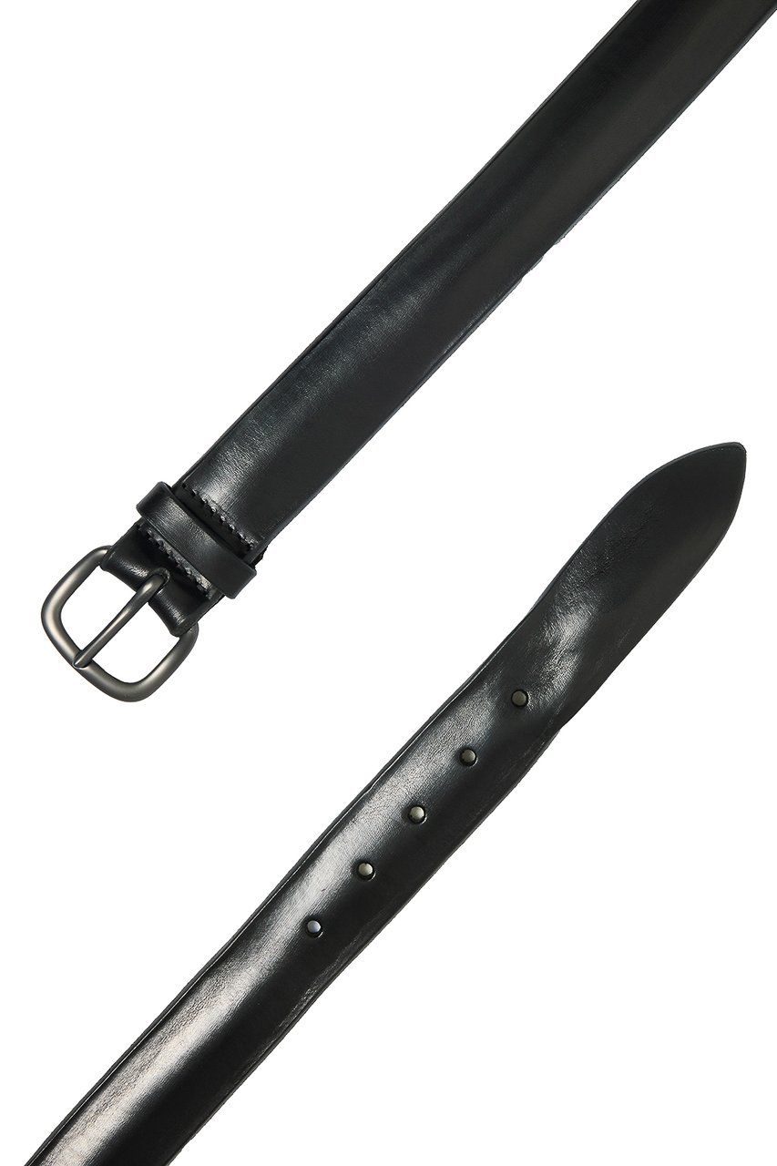 Orciani Delavé Leather Belt Zwart