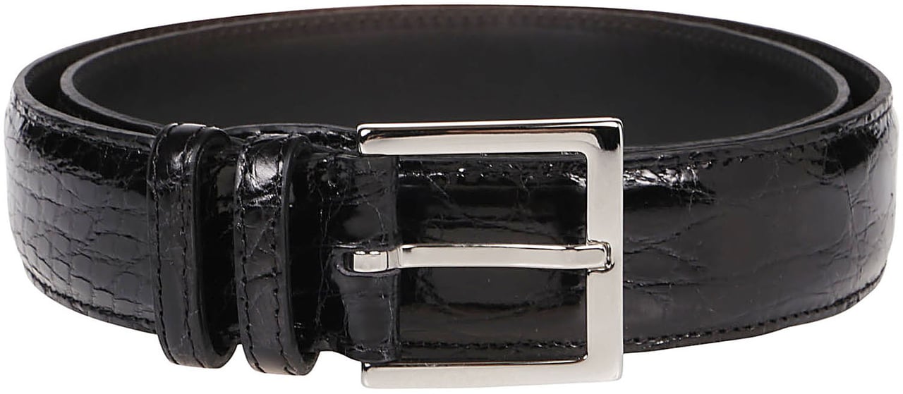 Orciani Classic Belt Black Zwart