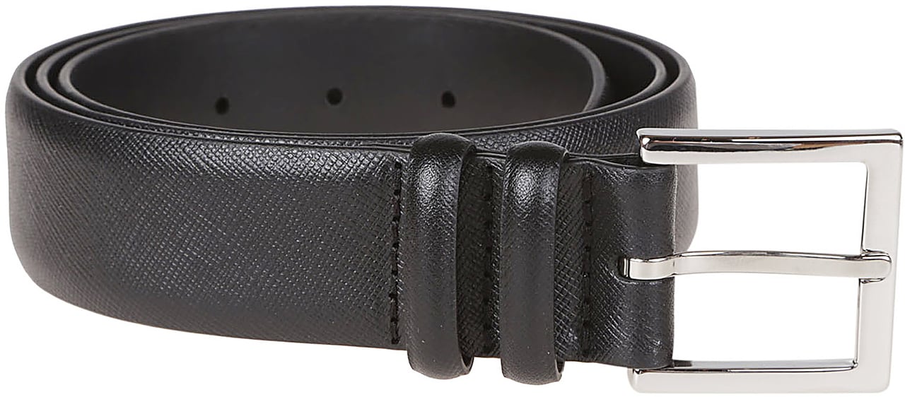 Orciani Classic Basic Belt Black Zwart