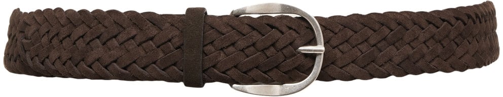 Orciani Suede belt 'SUP' Bruin