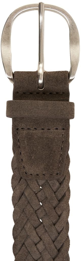 Orciani Suede belt 'SUP' Grijs