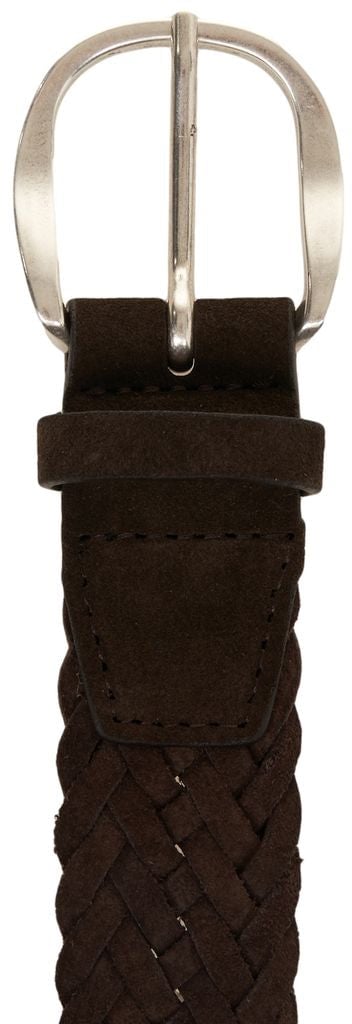 Orciani Suede belt 'SUP' Bruin