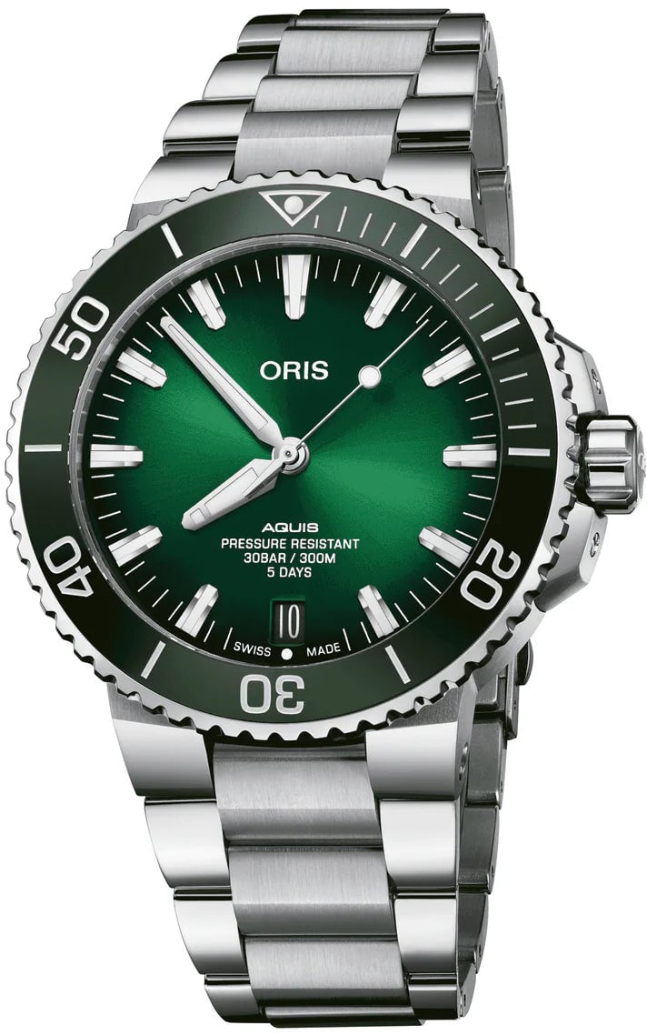 Oris Oris Aquis Date Duikhorloge Caliber400 43mm 30ATM Zilver