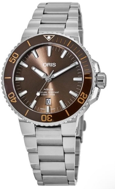 Oris Oris Aquis Date Herenhorloge 43,5mm 30 ATM Zilver