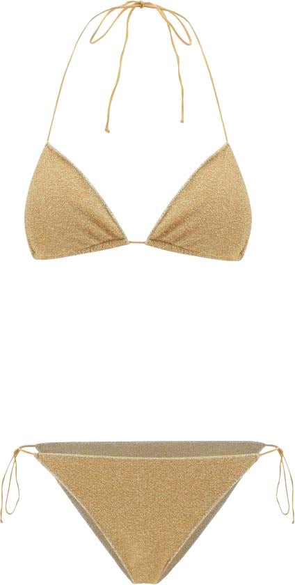 Oséree Oséree Gold Elastane Bikini Goud