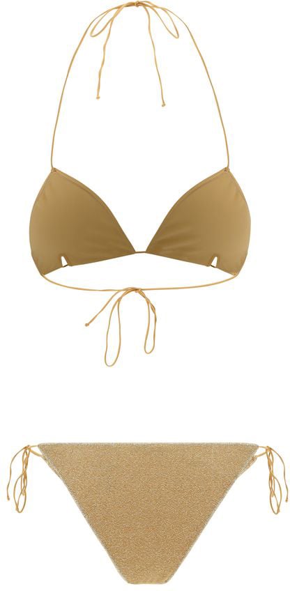 Oséree Oséree Gold Elastane Bikini Goud