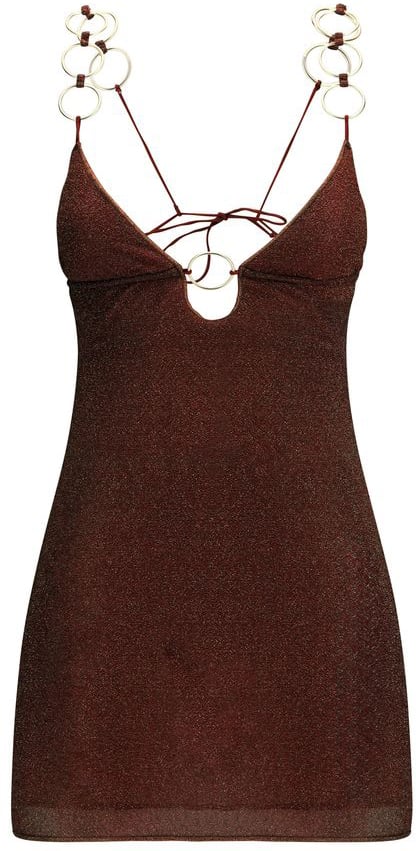 Oséree Brown Polyamide Casual Dress Bruin