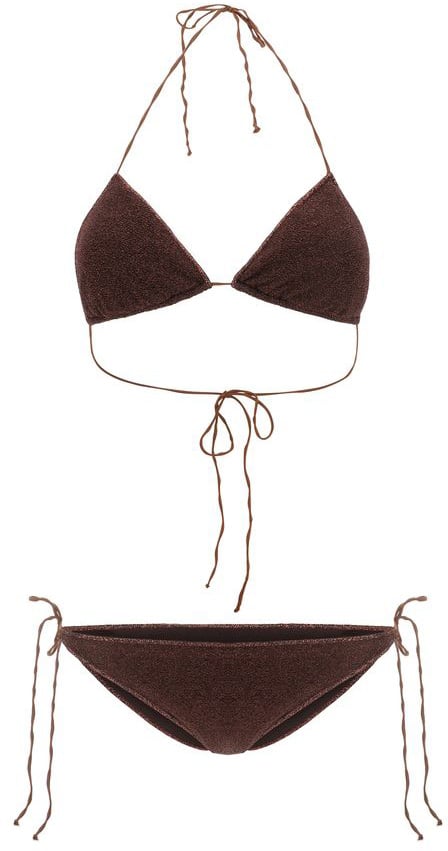 Oséree Oséree Brown Elastane Bikini Bruin