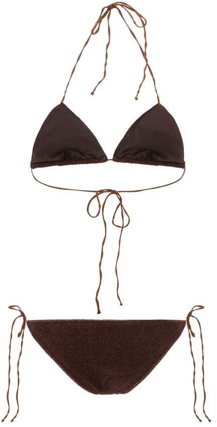 Oséree Oséree Brown Elastane Bikini Bruin