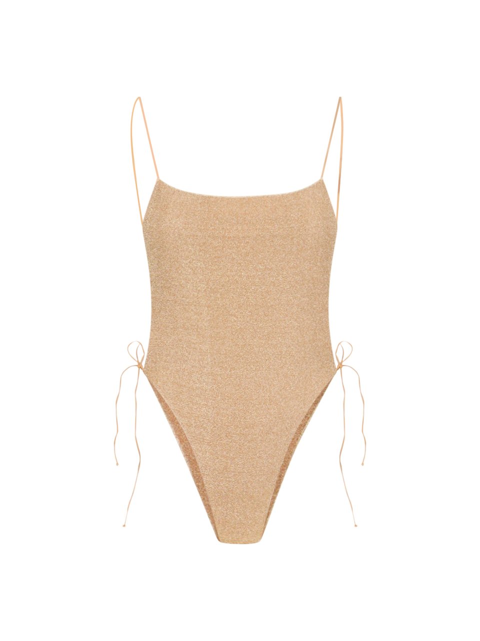 Oséree Gold Lumière Metallic One-Piece Swimsuit Goud