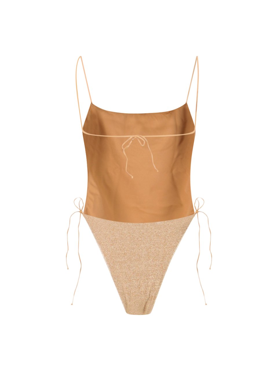Oséree Gold Lumière Metallic One-Piece Swimsuit Goud