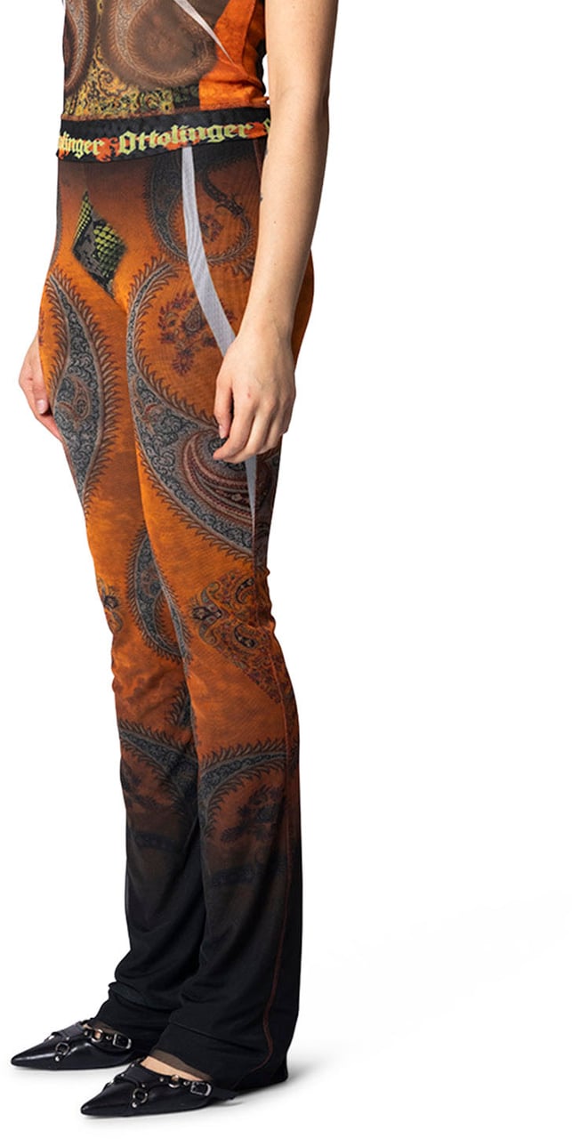 Ottolinger MESH PANTS PRINT-ORANGE Divers