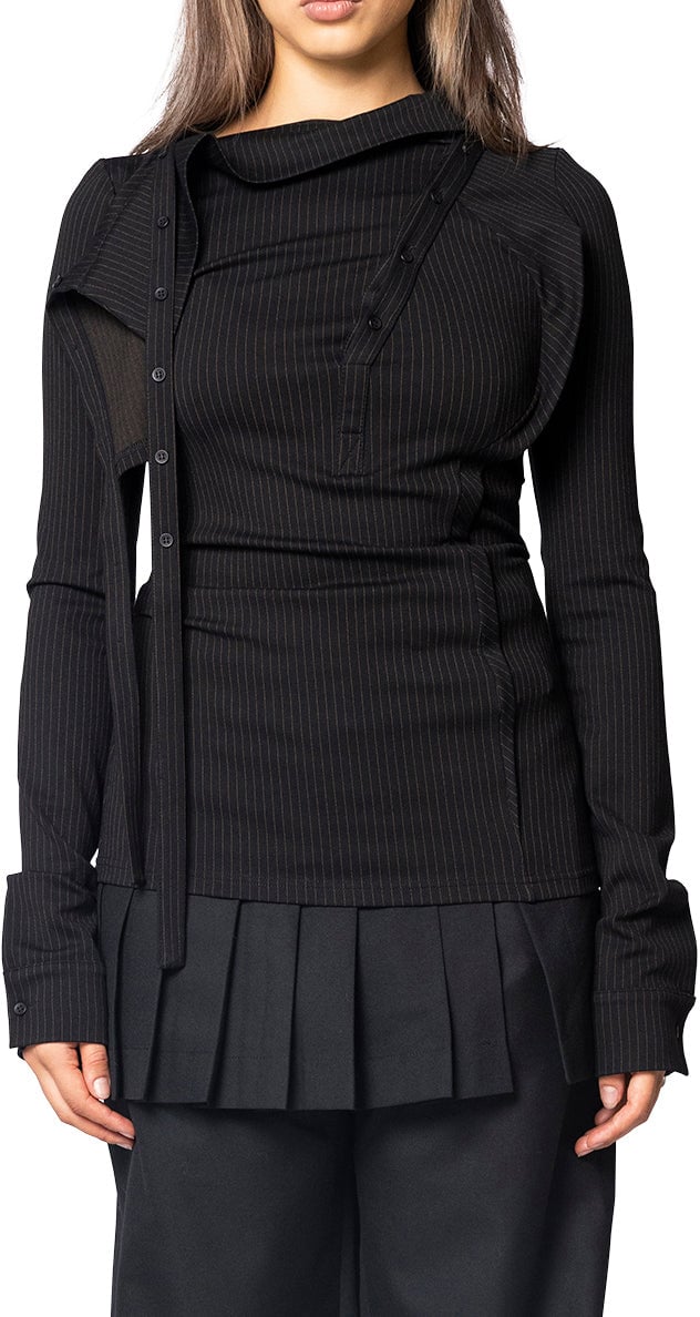 Ottolinger ADA BLOUSE BLACK Zwart
