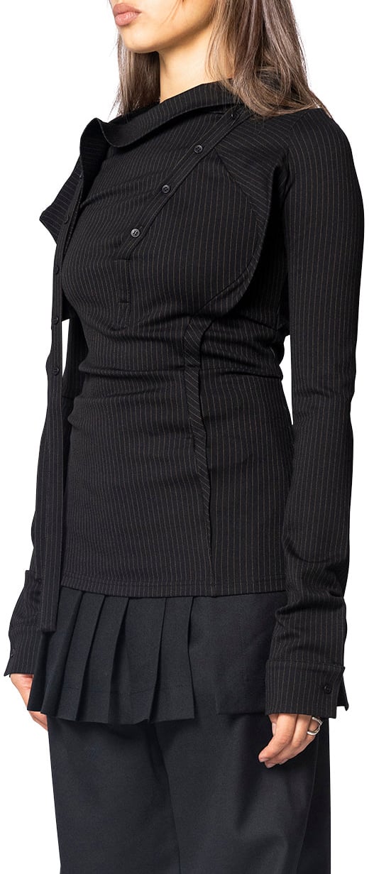 Ottolinger ADA BLOUSE BLACK Zwart