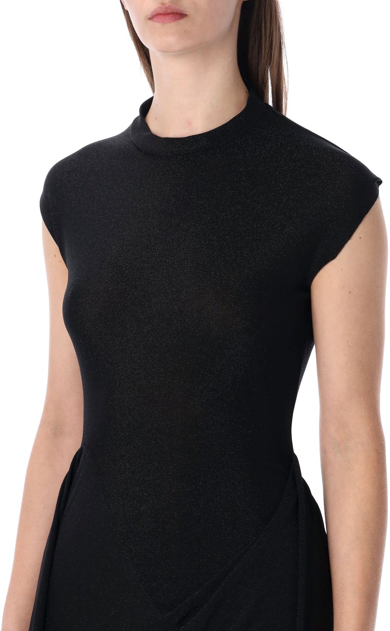 Ottolinger Ottolinger lurex maxi dress Zwart