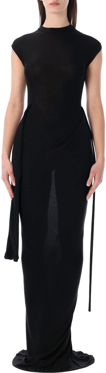 Ottolinger Lurex Maxi Dress Nero Zwart