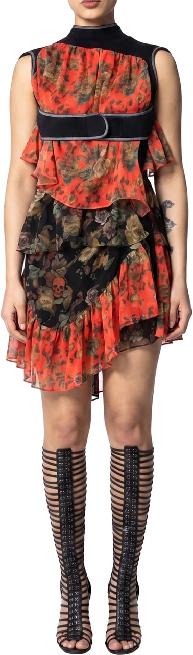 Ottolinger ELECTRA MINI DRESS PRINT ORANGE Divers