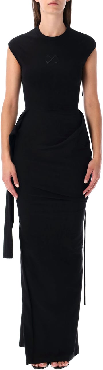 Ottolinger Sleevy Maxi Dress Nero Zwart