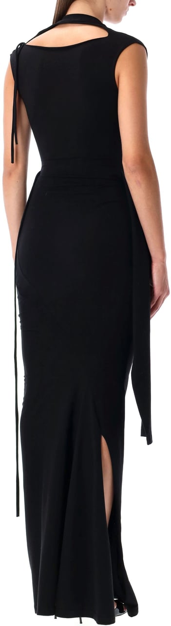 Ottolinger Sleevy Maxi Dress Nero Zwart
