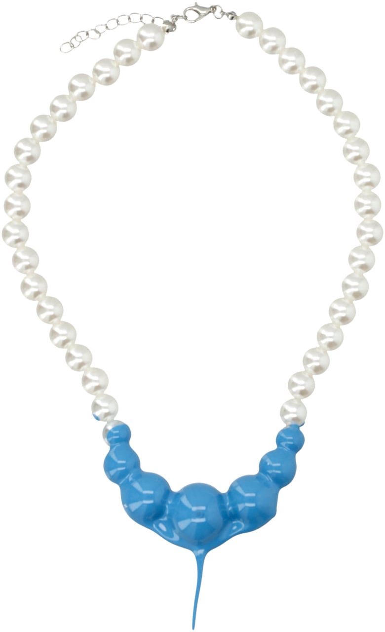 Ottolinger Necklace Silver Blue Zilver