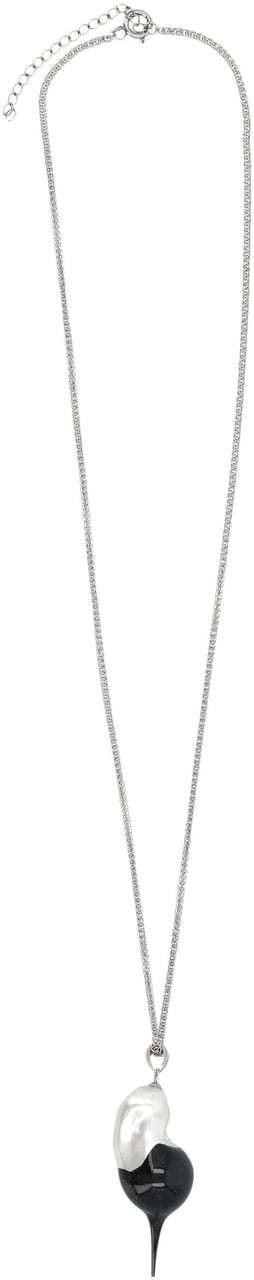 Ottolinger Ottolinger Dipped Pearl Pendant Necklace Zilver