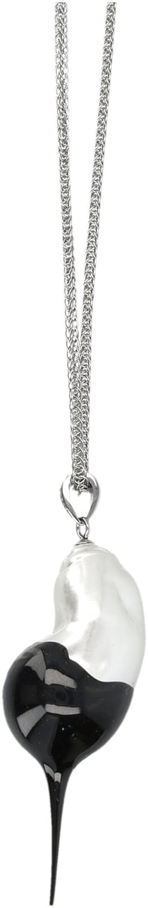 Ottolinger Ottolinger Dipped Pearl Pendant Necklace Zilver