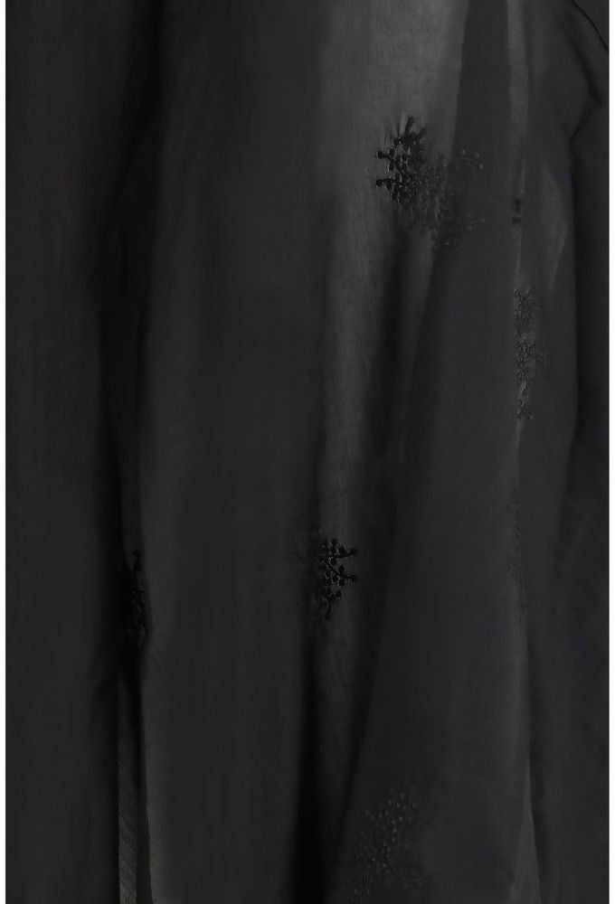 Our Legacy Black Lyocell Long Skirt Zwart
